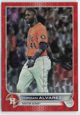 2022 Topps #400 Yordan Alvarez Orange Foilboard #/299 - Image 1 of 2