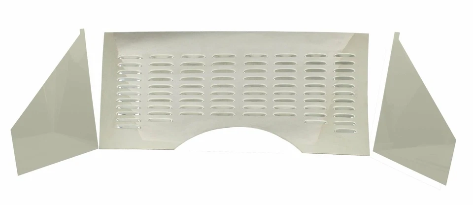 Kit de 3 piezas de cortafuegos de acero inoxidable pulido con persianas EMPI 62-3020 para VW Bug 1949-79 Foto 1 de 1