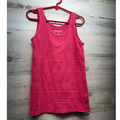 Camiseta sin mangas Mudd Girls rosa talla 7/8 mezcla de algodón sin mangas verano primavera Foto 1 de 4