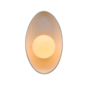 Justice Design Group CER-3045 Ambiance 12" Tall LED Wall Sconce - Beige - Picture 1 of 11
