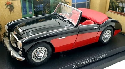 Kyosho 1/18 Scale Diecast 08141KR - Austin Healey 3000 MK-1 - Black/Red - Image 1 of 4