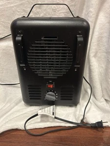 Intertek DQ1409 Black Portable Heavy Metal Space Heater 1500W Tested & Working - Picture 1 of 7