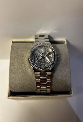 Orologio Michael Kors Lennox Donna Pave Cristalli Logo Quadrante Acciaio Inox MK7234