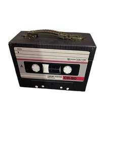 NEW retro cassette tape carry case tote box - Picture 1 of 8