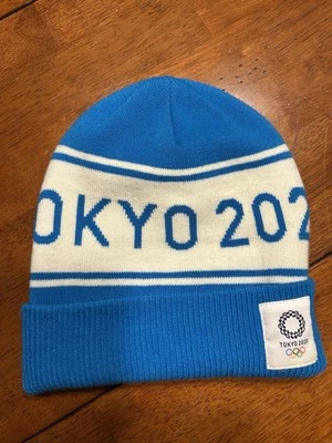 Tokyo Japan Olympics 2020 Winter Hat / Beanie Blue - New without tag - Image 1 of 3