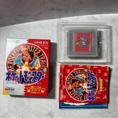 Pocket Monster Red Nintendo Game Boy Japan Import F/S FedEx DHL Tested - Image 1 of 4