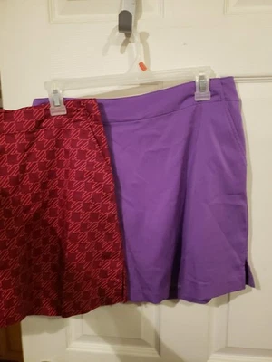 Lady Hagen 2 PR женщин Sz 2 гольф теннис юбка шорты шарф печать мульти - Изображение 1 из 4