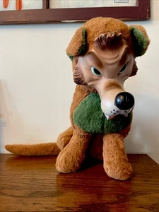 Peluche de peluche Big Bad Wolf cara de goma de colección mi juguete - Imagen 1 de 7