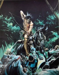 NEAL ADAMS "TARZAN" INVINCIBLE POSTER PRINT,  17x11 inches,  Reprint 2011 - Picture 1 of 1