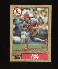 1987 TOPPS TIFFANY #671 RAY SOFF ROOKIE RC ST LOUIS CARDINALS