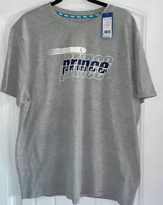 NWT Prince Pickleball Men's Short Sleeve Heather Grey Graphic T-Shirt Size Large - Picture 1 of 5