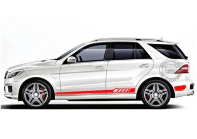 2 PCS Car Sticker For Mercedes Benz ML Class W163 W164 W166 ML63 AMG ML320 ML350 - Image 1 of 4