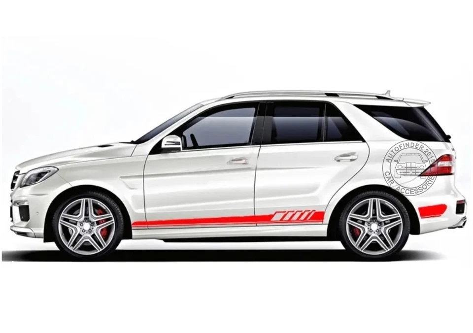 2 PCS Car Sticker For Mercedes Benz ML Class W163 W164 W166 ML63 AMG ML320 ML350 - Image 1 of 4