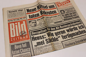 BILDzeitung 03.09.1963 September 3.9.1963 Geschenk Geburtstag 60. 61. 62. 63.