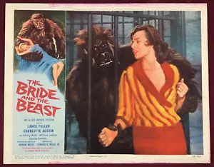 BRIDE AND THE BEAST LOBBY CARD MOVIE POSTER 1958 CHARLOTTE AUSTIN ED WOOD - Picture 1 of 2