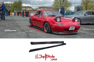 MAZDA MX5 MK1 MK2 SIDE SKIRT EXTENSIONS LIP 1990-1997 90-97 NA NB SKIRTS MIATA - Picture 1 of 9