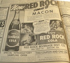 VINTAGE MONTH AUGUST 1940 BOUND MACON GEORGIA TELEGRAPH NEWSPAPER WWII