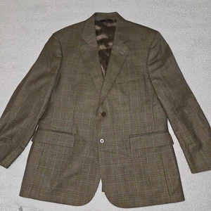 Brooks Brothers 346 Tan Linen Sport Jacket 42S - 100% Wool Lining - Picture 1 of 6