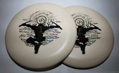 Matching Pair Infinite Alpaca P-Blend Glow E.Oakley Disc Golf putter White 170g - Image 1 of 4