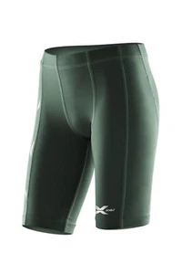SUPER SALE | 2XU Youth Compression Shorts - Dark Green - Picture 1 of 3