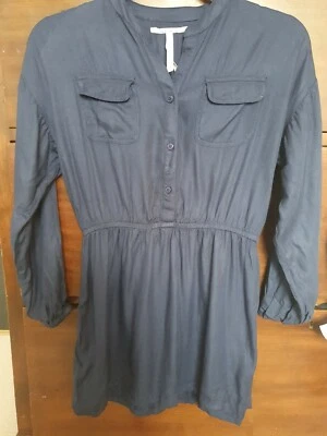 Pepe Jeans Niñas Casi Nuevo Edad 10 Azul Marino Vestido Camisa Foto 1 de 4