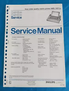 PHILIPS MSX Vintage Retro Computer STAMPANTE NMS1421 SERVICE MANUAL ORIGINALE ! - Foto 1 di 1