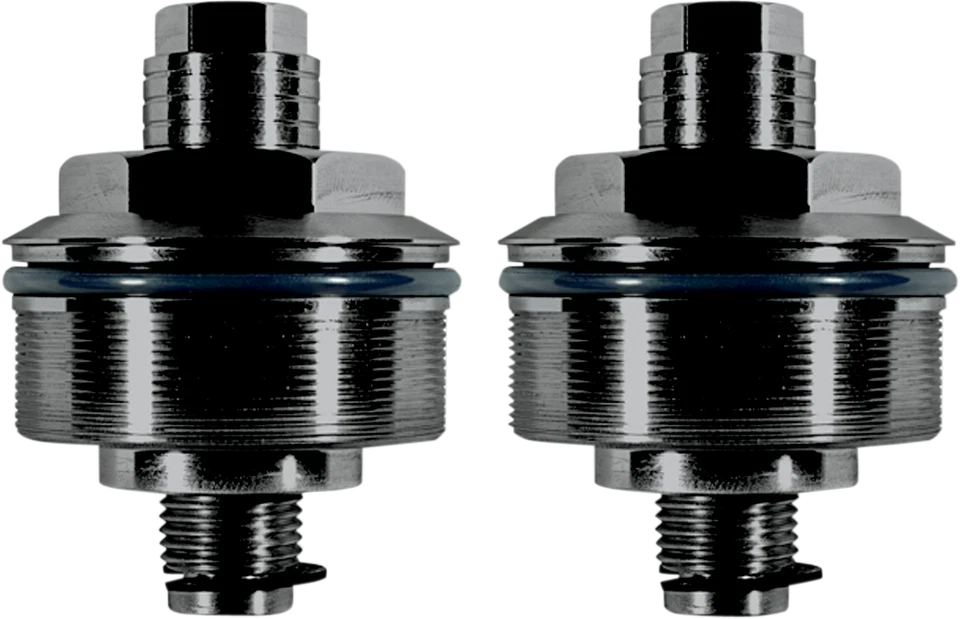 Ajustador de precarga Speed Merchant negro 49 mm tapas de horquilla Harley FXD FXDWG y V-Rod Foto 1 de 1