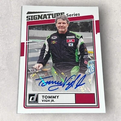Tommy Vigh Jr DONRUSS SIGNATURE SERIES 2021 RACING autographed card - Image 1 of 2