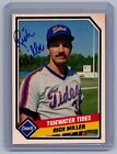 1989 Rich Miller Tidewater Tides Autographed Signed Baseball Card