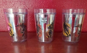 FC Barcelona Fußball drei Kunststoff Glas Set !!! - Bild 1 von 6