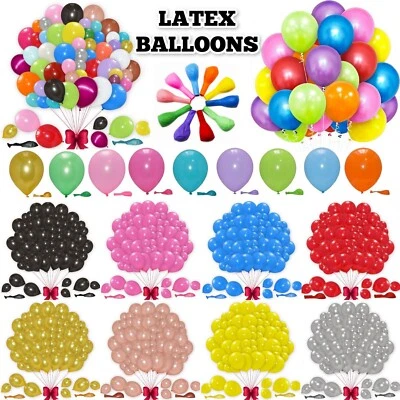 LARGE PLAIN BALONS BALLONS helium BALLOONS Quality Birthday Wedding BALOON — 第 1/4 张图片