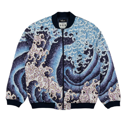 giacca realizzata in tessuto Burberry 100% cotone Hokusai's "Raging Waves: Male Wave"