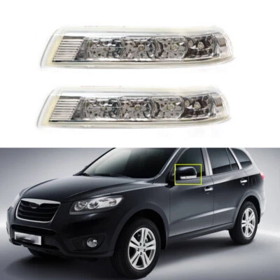 1 Pair For Hyundai Santa Fe 2010-2012 Rearview Mirror Turn Signal Light - Image 1 of 4