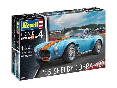 REVELL  KIT  1:24 AUTO SHELBY COBRA 427  '65 PARTI 94  LUNGHEZZA 16,8 CM   07708 - Immagine 1 di 1