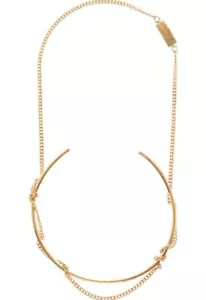 MAISON MARTIN MARGIELA Gold Tone Ring Necklace - Picture 1 of 8