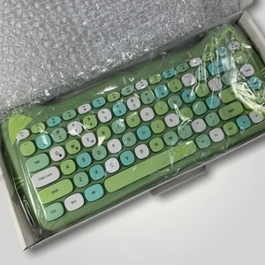 Wireless Keyboard - Bluetooth Computer Keyboard 3060i 84 Keys - GREEN - Picture 1 of 6