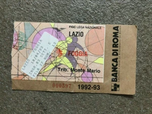 BIGLIETTO STADIO TICKET- LAZIO vs FOGGIA STAGIONE 1992-93 - Imagen 1 de 2