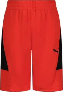 PUMA Boys' Core Essentials Athletic Shorts, High Risk Red-size 6 - Picture 1 of 4