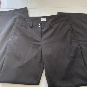 Izod Golf Stretch Pants Women's Size 4 Black Straight Leg Pants - Imagen 1 de 4