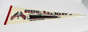 Vintage Wimpel Queen Mary Long Beach CA  - Bild 1 von 5