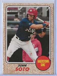 2017 Topps Heritage Minor League Juan Soto RC #52 Washington Nationals - Picture 1 of 2