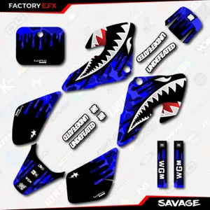 Blue Savage Camo Racing Graphics kit fits Honda 2000-2003 XR50 XR 50 00-03 - Picture 1 of 2