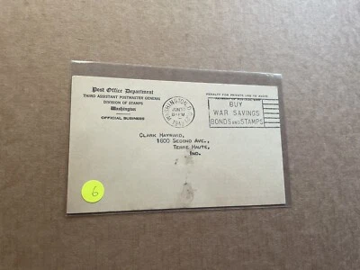 US 1943 Official Postal Card +New Issue Info (06) Overrun Countries #911 Norway - Image 1 of 2