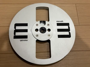 Vintage Audio Maxell Reel to Reel Tape Deck Metal 7 inch Aluminum Reel MR-7 ① - Picture 1 of 4