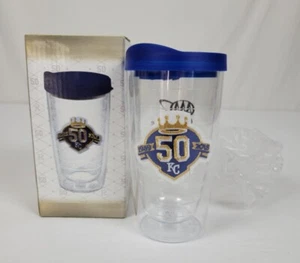 Bicchiere Kansas City Royals 50° Anniversario SGA KC 2018 MLB Baseball Nuovo - Foto 1 di 13
