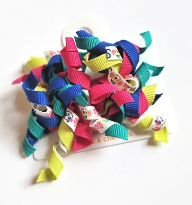 NWT Gymboree Girl  "Color Happy" Curly Hair Barrettes Panda Bear Curlies  - Image 1 of 2