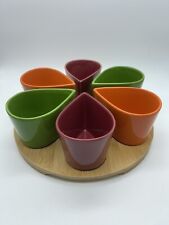 Portobello By Inspire Teardrop Porcelain and Bamboo Tea Set
