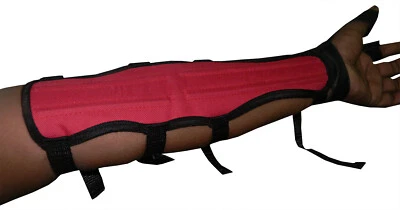 4 STRAP ARCHERY LONG ARM GUARD (33cm LONG x 9cm WIDE)-Cordura Arm guard - Image 1 of 4
