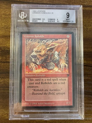 MTG✨CRIMSON KOBOLDS✨Legends BGS Quad 9’s++ MINT Common Creature A. Maddocks Art - Image 1 of 4