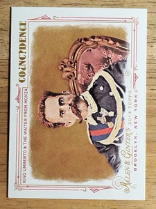 2014 Topps Allen and Ginter Coincidence #AGC02 King Umberto/Camarero de Monza - Imagen 1 de 2
